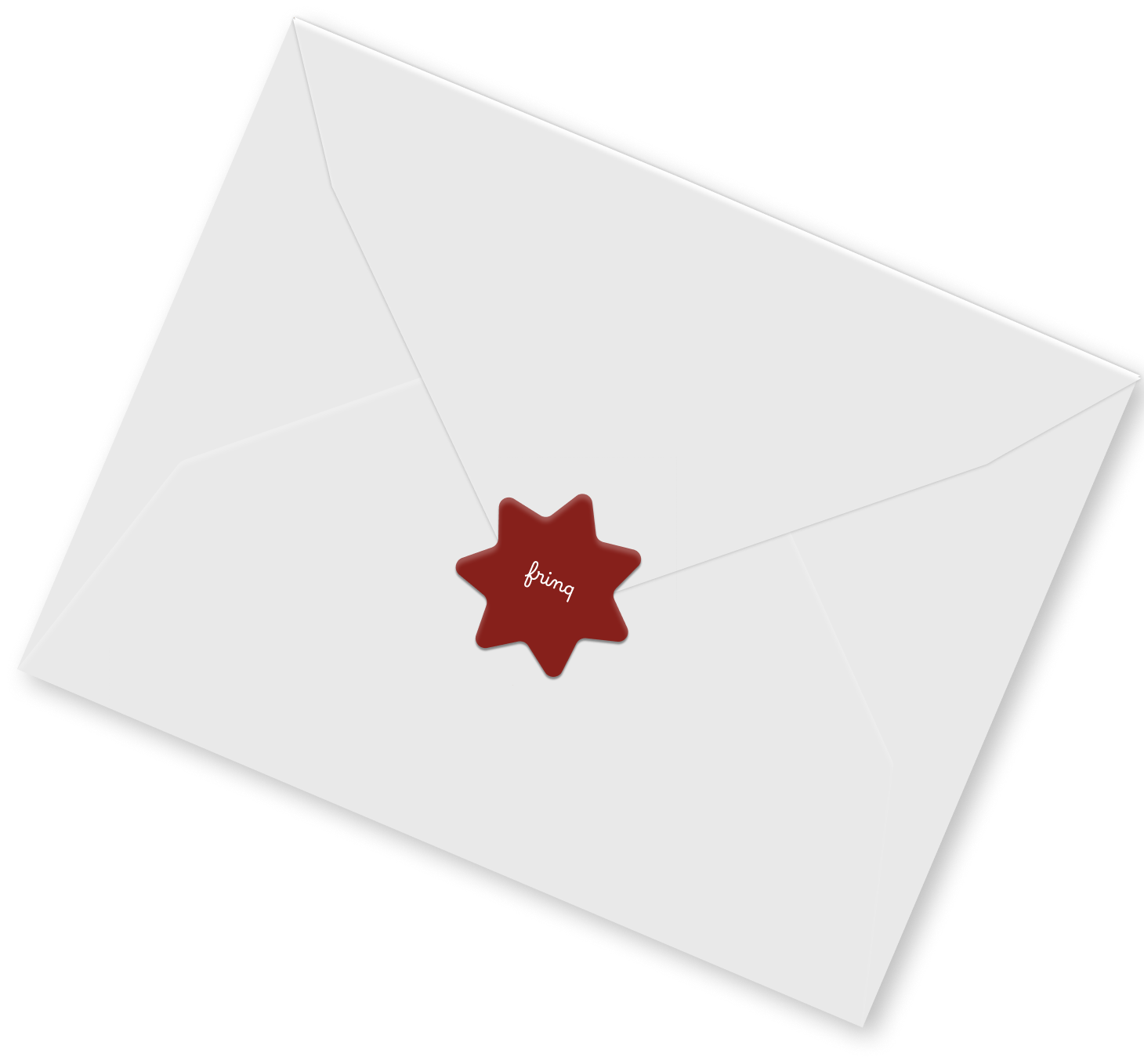 A sealed white envelope